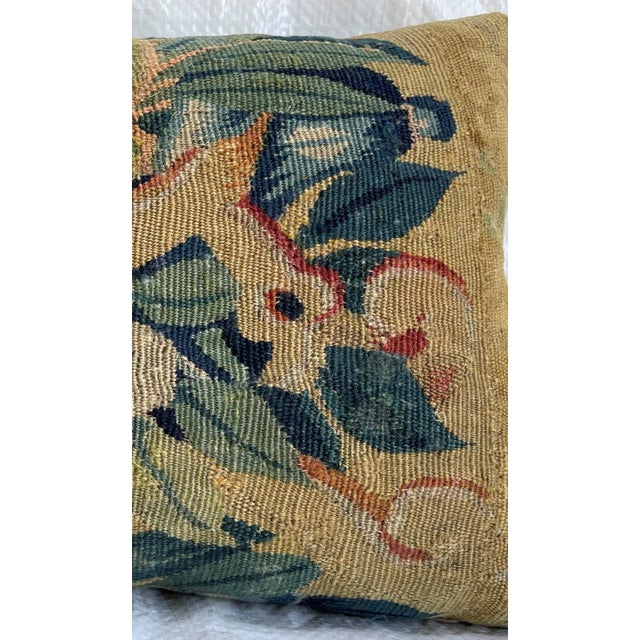 Abstract 17th Century Flemish Tapestry Pillow For Sale - Image 3 of 6