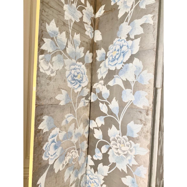 Asian Inspired Double Sided Floral Screen For Sale - Image 4 of 12