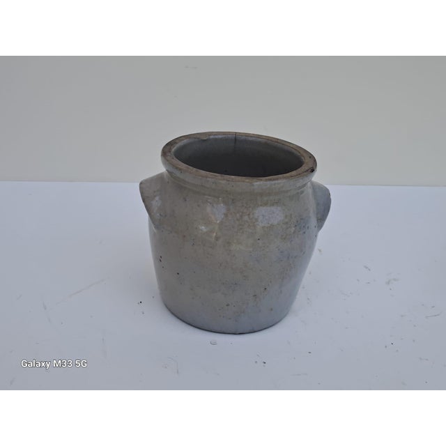 Vintage French Glazed Stoneware Confit Pots, 1890s, Set of 5 For Sale - Image 6 of 17