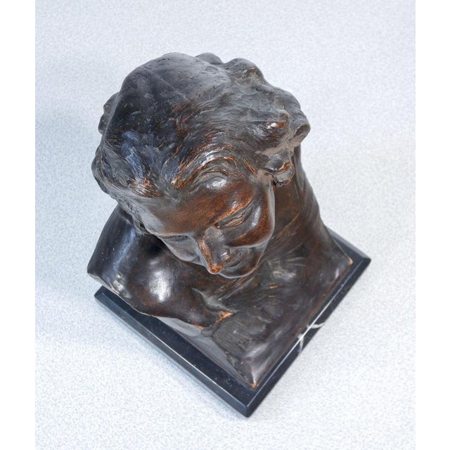 Terracotta Bust of Young Woman For Sale - Image 11 of 18