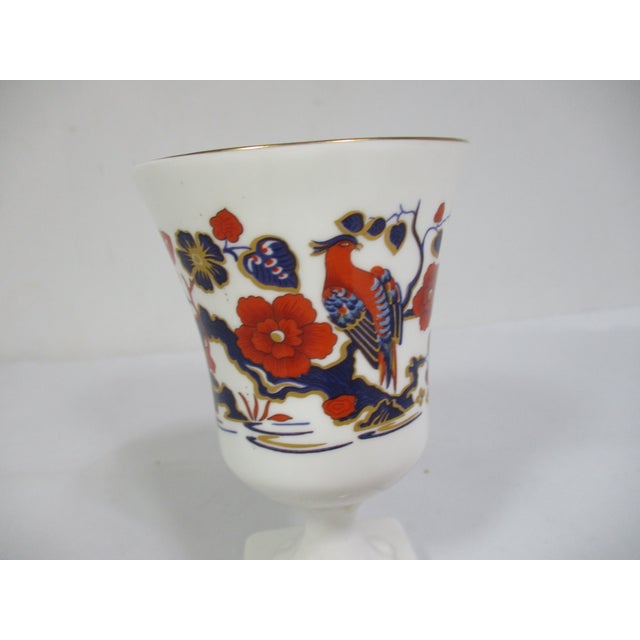 English Aynsley Bird of Paradise Stemmed Vase For Sale - Image 3 of 9