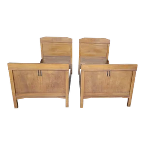 1900s Antique Pair of Vintage Mission Twin Beds
