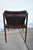 Wood Thonet Walnut Arm Chairs Mid Century Modern Black Vinyl Pair Office For Sale - Image 7 of 11