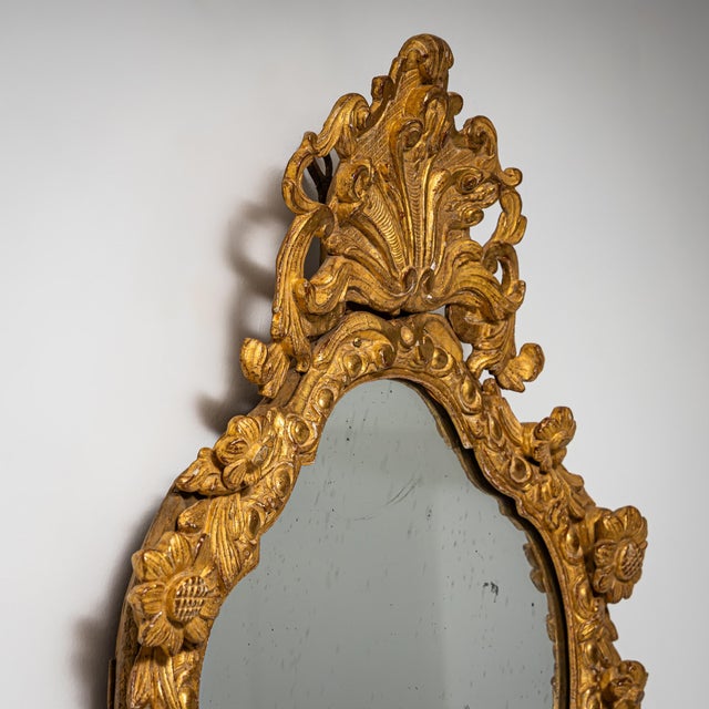 Rococo Style Mirror, 1800s For Sale - Image 5 of 7