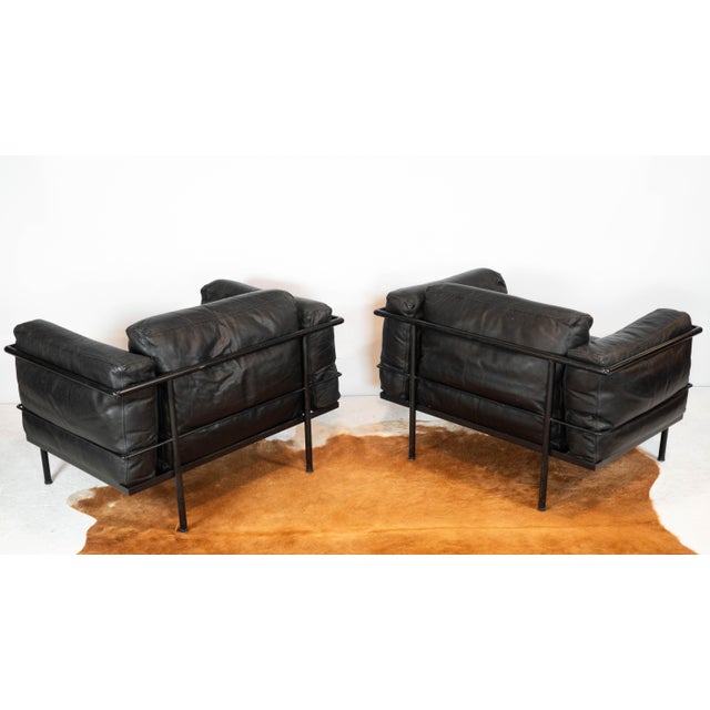 1980s Le Corbusier Lc3 Grand Modele Attr. Lounge Chairs - A Pair For Sale - Image 14 of 16