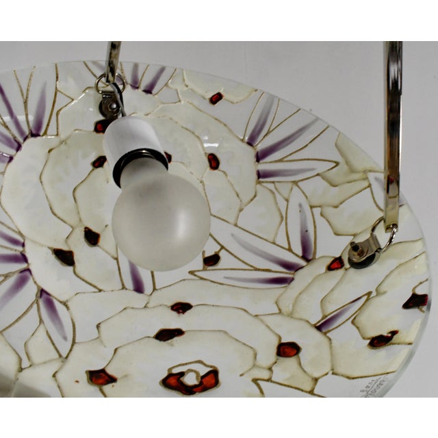 French Art Deco Pendant Light by Maxonade - 1930 Chandelier France For Sale - Image 12 of 14