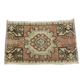 Oushak Vintage Wool Rug For Sale