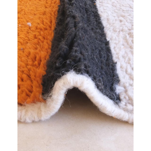 Textile Contemporary Moroccan Wool Rug - 8.8 X 7.2 Ft For Sale - Image 7 of 8