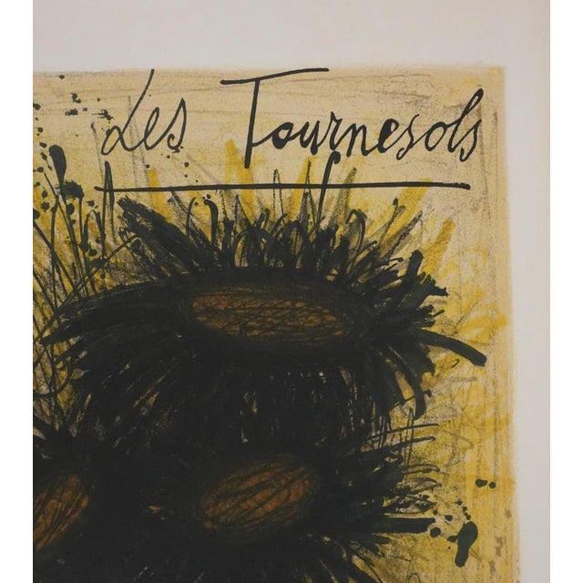 Bernard Buffet, Sunflowers, 1966, Lithograph For Sale - Image 5 of 8