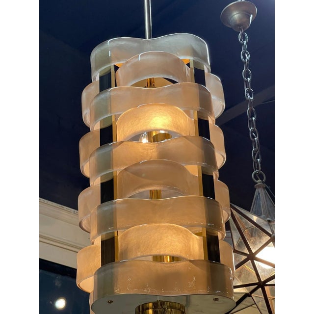 Murano Woven Lanterns in Fume For Sale - Image 4 of 7