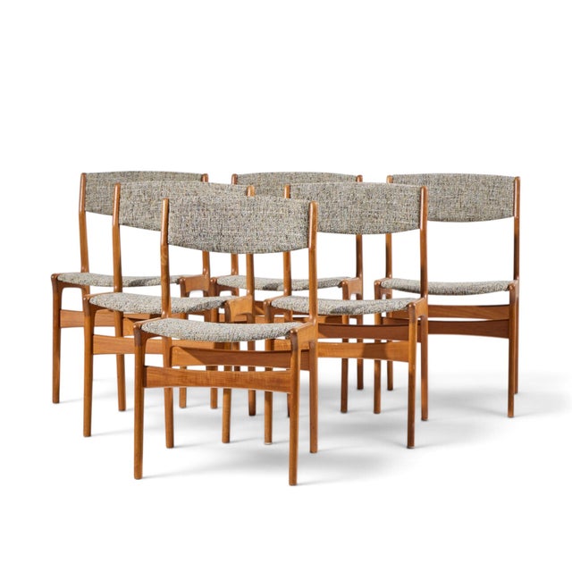 Mid-Century Modern Erik Buch for Anderstrup Møbelfabrik Mid Century Danish Teak Dining Chairs - Set of 6 For Sale - Image 3 of 11