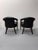 Vintage Tufted Leather Barrel-Back Tub Armchairs, Pair, C. 1970s For Sale - Image 10 of 18
