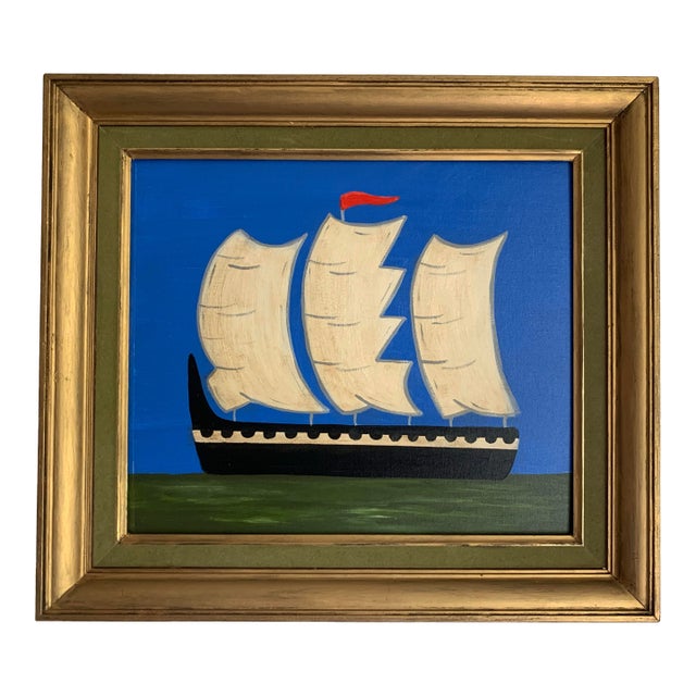Contemporary Impressionist Style Seascape Painting on Canvas, Framed For Sale
