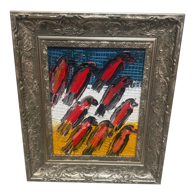 Tanagers Painting by Hunt Slonem For Sale