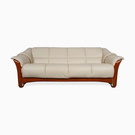 Oslo Four-Seater Sofa in Leather from Stressless For Sale - Image 14 of 14