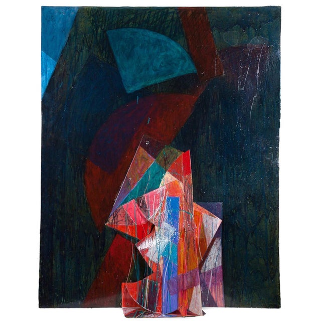 Tom Holland, Very Large Constructed Abstract Mixed Media Painting Wall Sculpture Tom Holland, 1981 For Sale In Miami - Image 6 of 18