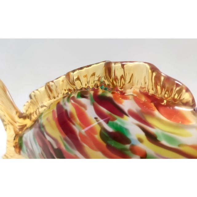 Vintage Multicolored Murano Glass Fish Figurine attributed to Fratelli Toso, 1950s For Sale - Image 7 of 13
