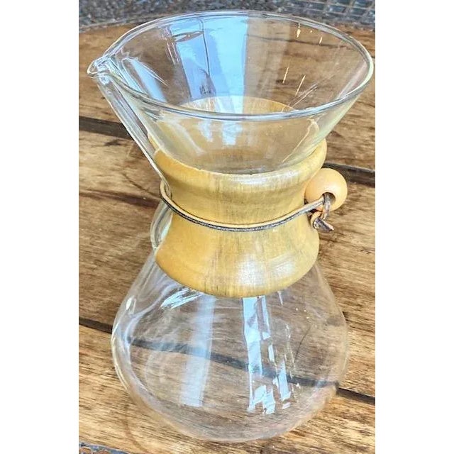 Mid-Century Modern Mid-Century Modern Glass Chemex Coffee Maker For Sale - Image 3 of 13