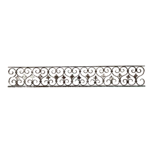 Single Horizontal Wrought Iron Wall Hanging