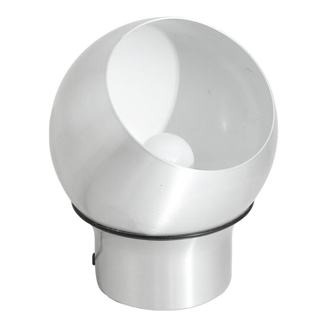 Late 20th Century Aluminum Orb Table Lamp For Sale