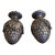 1990s French Style Ceramic Acorn Finials For Sale