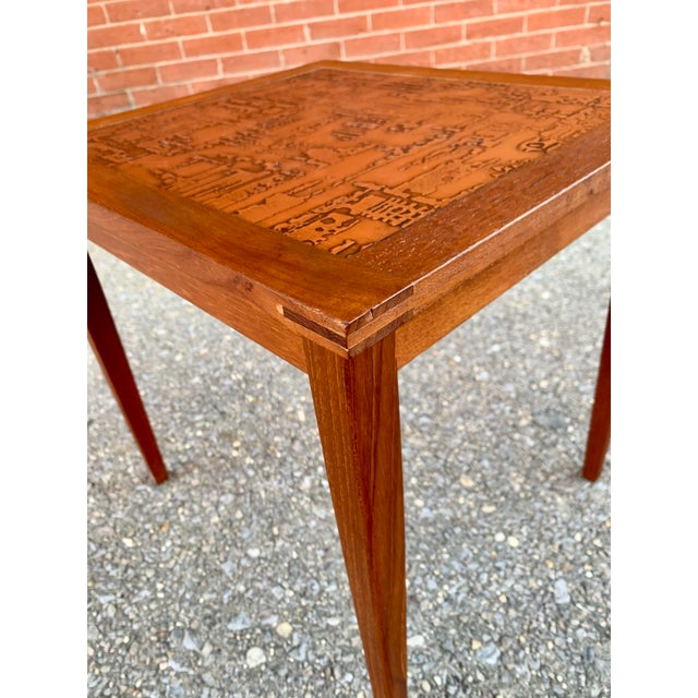 Danish Side Table 1960 For Sale In New York - Image 6 of 11