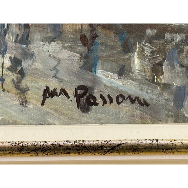 Paris Palais Garnier (Opera House) with Figures 20th Century Post-Impressionism 1975 Circa For Sale - Image 18 of 18