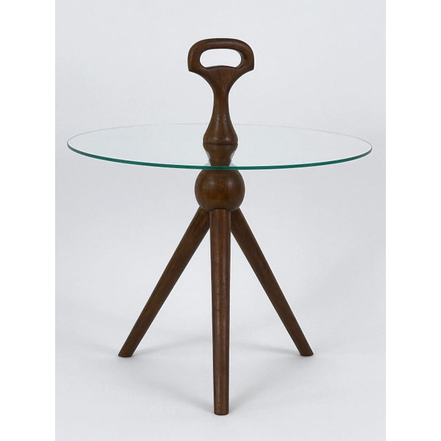 Mid-Century Teak Tripod Side Table from Cesare Lacca, Germany, 1960s For Sale - Image 9 of 18
