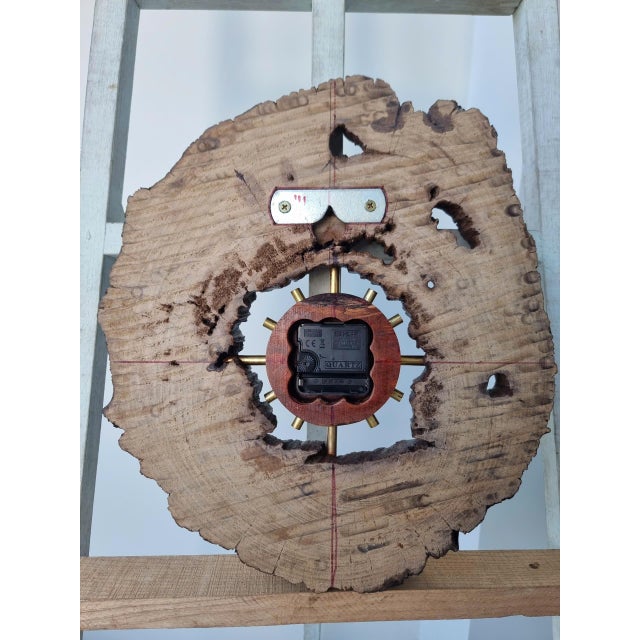 2020s Orbit & Love – One-of-a-Kind Handcrafted Driftwood Clock Duo For Sale - Image 17 of 18