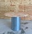 Contemporary Postmodern Steel Pedestal + Marble Dining Table For Sale - Image 3 of 12