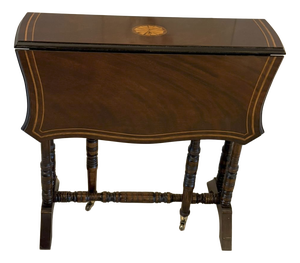 Antique Mahogany Occasional Table with Satinwood Inlay from Sutherland, 1900
