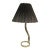 Bass Squiggle Table Lamp With Pleated Shade For Sale