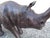 Leather Rhino Figurine For Sale - Image 9 of 12
