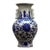 Large Chinese Blue and White Vase With Crackle Glaze and Handles For Sale