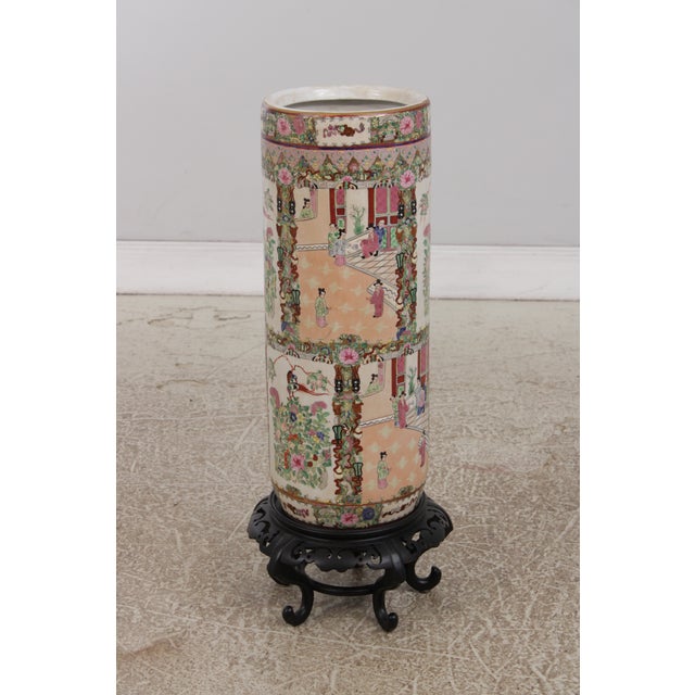 Age: Approx. 100 Years Old Details: Stunning Painted Details On Porcelain Familia Rose Pattern High Quality Construction...