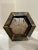 Mid 20th Century Silvered Metal & Glass Hexagonal Display Vitrine/Display For Sale - Image 9 of 9