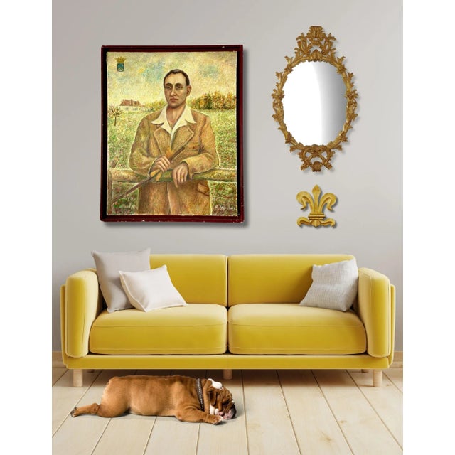 Large Antique Portrait of a French Marquis For Sale - Image 4 of 5