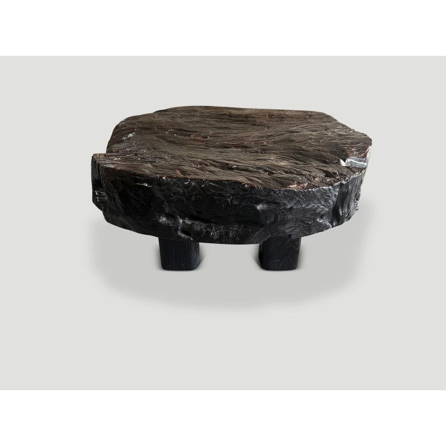 Black Andrianna Shamaris Century Old Teak Wood Coffee Table For Sale - Image 8 of 18