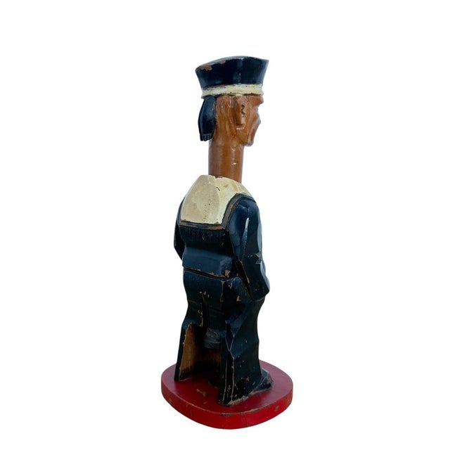 Antique Wooden Sailor Nutcracker, 1890s For Sale - Image 6 of 13