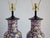 Vintage Chinese Famile Noire Mille Fleurs Large Table Lamps For Sale In New York - Image 6 of 12