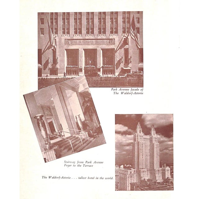 "Facts About the Waldorf-Astoria" 1944 For Sale In New York - Image 6 of 14