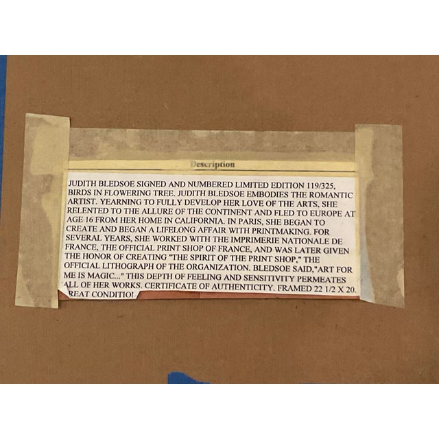 Signed Whimsical Lithograph by Judith Bledsoe For Sale - Image 12 of 12