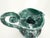 Vintage Sculptural Green Lava Glaze Ceramic Ewer With Scroll Handle For Sale - Image 11 of 18