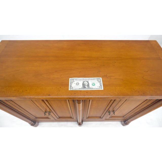 Two Drawers Two Draws Empire Revival Server Credenza Sideboard Cabinet MINT For Sale - Image 9 of 18