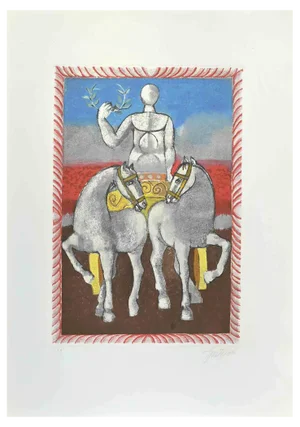 Franco Gentilini, The Justice, Etching and Aquatint, 1970s