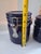 Ceramic VTG Gibson Rounded Cobalt Blue Canister Set W/ Original Wooden Scoops! EUC/Mint For Sale - Image 7 of 10
