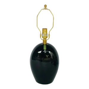 Baker Italian Sommerso Small Green Glass Table Lamp
