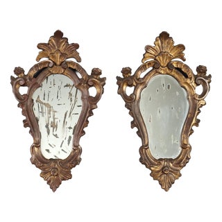 Early 20th Century Giltwood Wall Brackets, Venice, Set of 2 For Sale