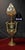 Gothic Revival Bronze Three-Handled Urn Table Lamp with Vianne Flame Shade For Sale - Image 5 of 18