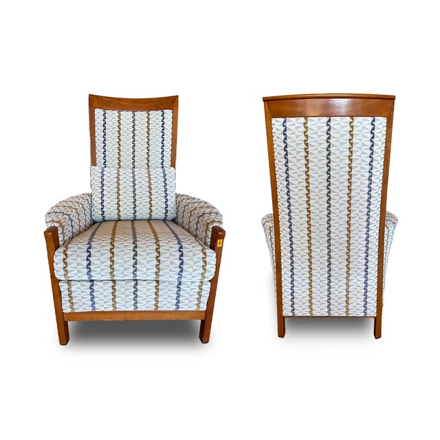 Late 20th Century Pair of Armchairs With New Upholstery For Sale In Los Angeles - Image 6 of 8